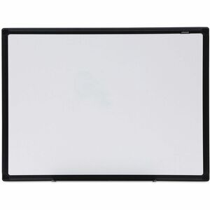 Universal+Dry+Erase+Board+-+24%26quot%3B+%282+ft%29+Width+x+18%26quot%3B+%281.5+ft%29+Height+-+White+Melamine+Surface+-+Black+Anodized+Aluminum+Frame+-+1+Each