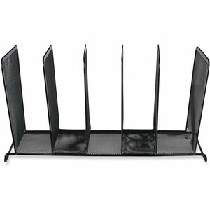 Universal+Desktop+File+Sorter+-+5+Compartment%28s%29+-+7.50%26quot%3B+Height+x+14.63%26quot%3B+Width+x+8.13%26quot%3B+Depth+-+Black+-+Metal+Wire%2C+Metal+Mesh+-+1+Each