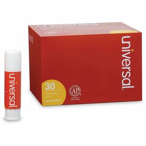 Universal+Glue+Stick+-+0.28+oz+-+Clear+-+30+%2F+Pack