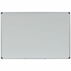 Universal+Dry+Erase+Board+-+72%26quot%3B+%286+ft%29+Width+x+48%26quot%3B+%284+ft%29+Height+-+White+Porcelain+Surface+-+Silver+Aluminum%2C+Black+Frame+-+Magnetic+-+1+Each
