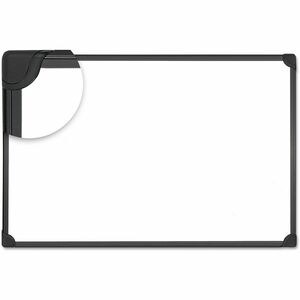 Universal+Dry+Erase+Board+-+36%26quot%3B+%283+ft%29+Width+x+24%26quot%3B+%282+ft%29+Height+-+White+Steel+Surface+-+Black+Aluminum+Frame+-+Magnetic+-+1+Each