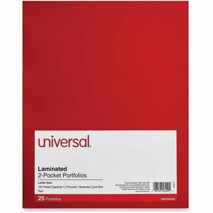 Universal+Pocket+Folder+-+11%26quot%3B+x+8+1%2F2%26quot%3B+-+100+Sheets+Capacity+-+2+Inside+Front+%26+Back+Pocket%28s%29+-+Laminated+-+25+Box