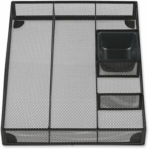 Universal+Metal+Mesh+Drawer+Organizer%2C+Six+Compartments%2C+15+x+11.88+x+2.5%2C+Black+-+6+Compartment%28s%29+-+2.50%26quot%3B+Height+x+15%26quot%3B+Width+x+11.88%26quot%3B+Depth+-+Black+-+Metal+Mesh+-+1+Each