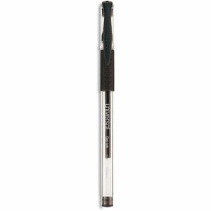 Universal+Comfort+Grip+Gel+Pen%2C+Stick%2C+Fine+0.5+mm%2C+Black+Ink%2C+Clear%2FBlack+Barrel%2C+Dozen+-+0.5+mm+Fine+Conical+Pen+Point+-+Black+Ink+-+Water+Based+-+Clear%2C+Black+Barrel+-+1+Dozen