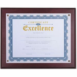 Universal+Document+Frame+-+13.33%26quot%3B+x+11%26quot%3B+Frame+Size+-+Rectangle+-+Vertical%2C+Horizontal+-+Dust+Resistant%2C+Debris+Resistant+-+Acrylic+-+Clear%2C+Mahogany+-+1+Each