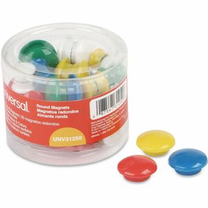 Universal+Board+Magnet+-+Circle+-+30+%2F+Pack+-+Assorted%2C+Blue%2C+Green%2C+Red%2C+White%2C+Yellow