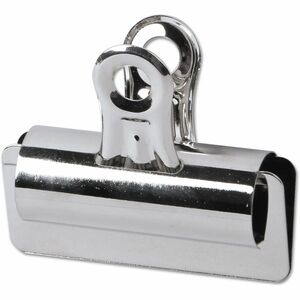 Universal+Bulldog+Clips%2C+Large%2C+Nickel%2C+12%2FPack+-+Large+-+2.6%26quot%3B+Width+-+0.88%26quot%3B+Size+Capacity+-+Nickel+-+Nickel+Plated+Steel+-+12+%2F+Pack