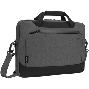 Targus Cypress EcoSmart TBS92502GL Carrying Case (Slipcase) for 14" to 15.6" Notebook - Gray - Woven Fabric Body - Shoulder Strap, Trolley Strap, Handle - 13.78" (350 mm) Height x 16.54" (420 mm) Width x 1.77" (45 mm) Depth