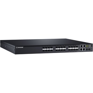 Black Box Emerald Fiber Network Switch - 1G-24-Port - Manageable - Gigabit Ethernet-10 Gig