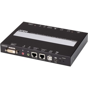 ATEN 1-Local/Remote Share Access Single Port DVI KVM over IP Switch - 1 Computer(s) - 1 Lo