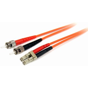 StarTech.com 2m Fiber Optic Cable - Multimode Duplex 62.5/125 - LSZH - LC/ST - OM1 - LC to ST Fiber Patch Cable