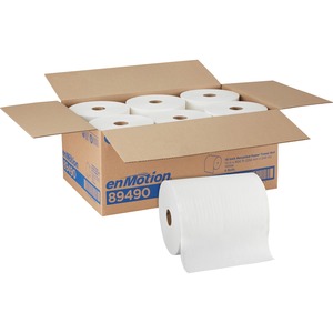 enMotion+Paper+Towel+Rolls%2C+10%26quot%3B+x+800%26apos%3B%2C+40%25+Recycled%2C+White%2C+Pack+Of+6+Rolls+-+1+Ply+-+10%26quot%3B+Width+x+800+ft+Length+-+1+3%2F4%26quot%3B+Core+-+White+-+6+%2F+Carton