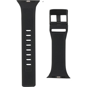 Urban Armor Gear Scout Silicone Watch Strap for Apple Watch - Black - Silicone, Stainless Steel
