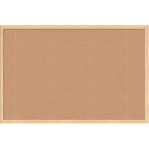 U+Brands+Cork+Bulletin+Board+-+24%26quot%3B+Board+Height+x+36%26quot%3B+Board+Width+-+Natural+Cork+Surface+-+Self-healing%2C+Durable%2C+Mounting+System%2C+Tackable%2C+Sturdy+-+Birch+Wood+Frame+-+1+Each