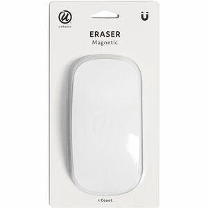 U+Brands+Classic+Magnetic+Eraser+-+White+-+Rectangle+-+Felt+-+1+Each+-+Magnetic%2C+Contoured