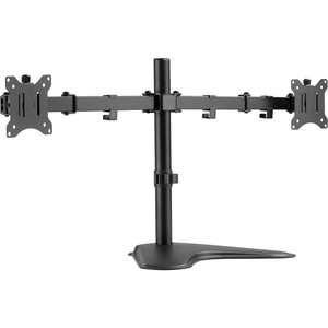Amer Dual Articulating Arm Monitor Stand - Up to 32" Screen Support - 16 kg Load Capacity - Desktop - Steel