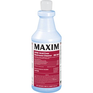 Maxim+Restroom+Cleaner+-+32+fl+oz+%281+quart%29+-+Fresh+Scent+-+12+%2F+Carton+-+Blue