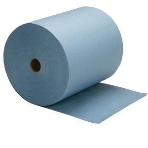 SKILCRAFT%C2%AE+Industrial+Shop+Towels+-+10.75%26quot%3B+Width+x+10.75%26quot%3B+Length+-+Blue+-+Fiber+Paper+-+472+%2F+Roll
