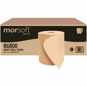 Morcon+Hardwound+Paper+Towels+-+8%26quot%3B+Width+x+800+ft+Length+-+2%26quot%3B+Core+-+Kraft+-+Paper+-+6+%2F+Carton