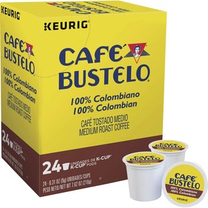 Café Bustelo® Coffee K-Cup - Compatible with Keurig Brewer - Chocolate, Creamy - Dark - 24 / Box