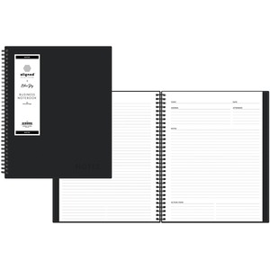 Blue Sky Aligned Business Notebook - 156 Pages - Twin Wirebound - Back Ruling Surface - Narrow Ruled - 8 1/2