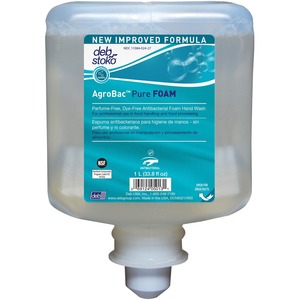 1+Liter+Refill+AgroBac+Pure+Foam+Wash+Manual+Cartridge+-+Unscented+%286%2FCarton%29+-+33.8+fl+oz+%281000+mL%29+-+Bacteria+Remover+-+Hand+-+Antibacterial+-+Clear+-+Triclosan-free%2C+Fragrance-free%2C+Dye-free%2C+Hygienic+-+6+%2F+Carton