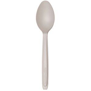 Eco-Products Cutlerease Dispensable Spoons - 960/Carton - Teaspoon - 1 x Teaspoon - PLA (PolyLactic Acid) Plastic - White
