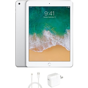 Refurbished Apple iPad 6 (6th Gen, 2018), 32GB, Silver, WiFi Only, 1 Year Warranty from eReplacements - (MR7G2LL/A, A1893, IPAD6SL32)