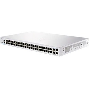 Cisco 250 CBS250-48T-4G Ethernet Switch - 48 Ports - Manageable - 2 Layer Supported - Modular - 4 SFP Slots - 48.64 W Power Consumption - Optical Fiber, Twisted Pair - Rack-mountable - Lifetime Limited Warranty