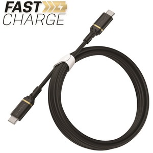 OtterBox USB-C to USB-C Cable - 6.6 ft USB-C Data Transfer Cable - First End: USB Type C - Second End: USB Type C - 480 Mbit/s - Black Shimmer