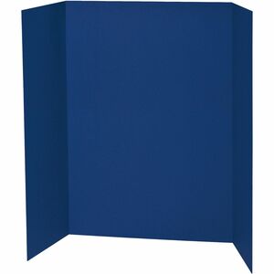Pacon+Single+Wall+Presentation+Board+-+48%26quot%3B+Height+x+36%26quot%3B+Width+-+Blue+Surface+-+Tri-fold%2C+Recyclable%2C+Corrugated+-+24+%2F+Carton