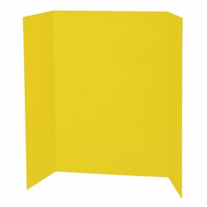Pacon+Single+Wall+Presentation+Board+-+48%26quot%3B+Height+x+36%26quot%3B+Width+-+Yellow+Surface+-+Tri-fold%2C+Recyclable%2C+Corrugated+-+4+%2F+Carton