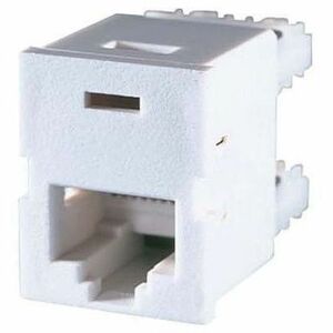 Ortronics TracJack Category 3, T568A/B, 180 degrees, Fog White
