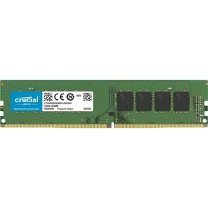 Crucial 16GB DDR4 SDRAM Memory Module - For Desktop PC - 16 GB (1 x 16GB) - DDR4-3200/PC4-25600 DDR4 SDRAM - 3200 MHz - CL22 - 1.20 V - Non-ECC - Unbuffered - 288-pin - DIMM