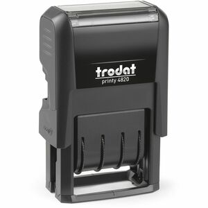 Trodat+Self-inking+Stamp+-+Date+Stamp+-+Black+-+Plastic+-+1+Each