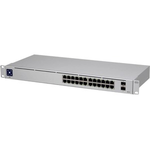 Ubiquiti UniFi Switch 24 - 24 Ports - Manageable - 2 Layer Supported - Modular - 2 SFP Slots - 25 W Power Consumption - Twisted Pair, Optical Fiber - 1U High - Rack-mountable - 1 Year Limited Warranty