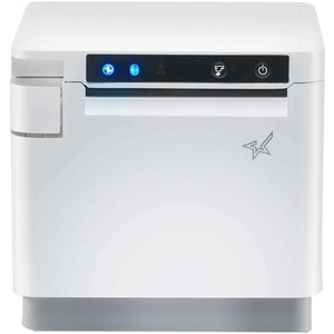 Star Micronics mCP31C - Ethernet (LAN), USB-C Power Delivery for Android, Windows and Mac (not iOS), CloudPRNT, Peripheral Hub - 3" Receipt Printer - 250 mm/sec - Monochrome - Auto Cutter - White Color