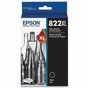 Epson+T822+Original+High+Yield+Inkjet+Ink+Cartridge+-+Black+-+1+Each+-+Inkjet+-+High+Yield