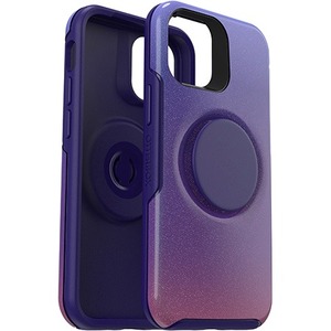 OtterBox iPhone 12 mini Otter + Pop Symmetry Series Case - For Apple iPhone 12 mini Smartphone - Violet Dusk - Drop Resistant, Bump Resistant, Shock Resistant - Polycarbonate, Synthetic Rubber