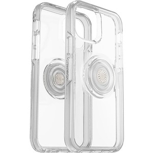 OtterBox iPhone 12 and iPhone 12 Pro Otter + Pop Symmetry Series Case - For Apple iPhone 12, iPhone 12 Pro Smartphone - Clear Pop - Clear - Drop Resistant, Bump Resistant, Shock Resistant - Synthetic Rubber, Polycarbonate