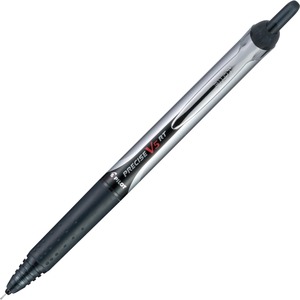Pilot+V5+Rollingball+0.5mm+Retractable+Pen+-+0.5+mm+Extra+Fine+Pen+Point+-+Retractable+-+Black+Ink+-+Liquid+-+Rubber+Barrel+-+30+%2F+Pack