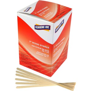 Genuine+Joe+Wooden+Stirrers+-+7%26quot%3B+Length+-+Wood+-+1000+%2F+Box+-+Woodgrain