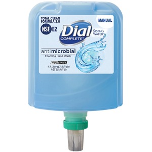 Dial+Complete+Complete+Antibacterial+Foaming+Hand+Wash+Refill+-+Spring+Water+ScentFor+-+57.5+fl+oz+%281700.5+mL%29+-+Bacteria+Remover+-+Home%2C+Healthcare%2C+School%2C+Office%2C+Restaurant%2C+Daycare+-+Moisturizing+-+Antibacterial+-+Blue+-+Non-drying+-+1+Each