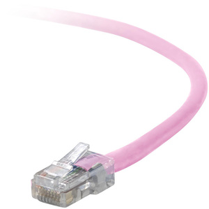 Belkin Cat. 5E UTP Patch Cable - RJ-45 Male - RJ-45 Male - 3ft - Pink