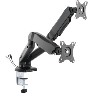 Lorell+Mounting+Arm+for+Monitor+-+Black+-+Height+Adjustable+-+2+Display%28s%29+Supported+-+14.30+lb+Load+Capacity+-+75+x+75%2C+100+x+100+-+1+Each