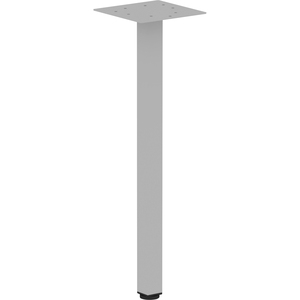 Lorell Relevance Series Offset Square Leg - Powder Coated Silver Square Leg Base - 28.50