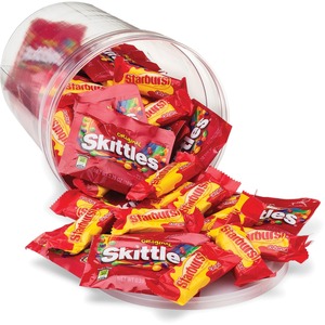 Office Snax Skittles & Starburst Candies Fun Packs - Assorted - 1 Each