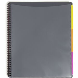 Smead+1%2F3+Tab+Cut+Letter+Organizer+Folder+-+8+1%2F2%26quot%3B+x+11%26quot%3B+-+12+Pocket%28s%29+-+Assorted+Tab+Position+-+Gray+-+1+Each