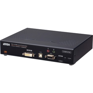 ATEN KE6900AIT DVI-I Single Display KVM over IP Transmitter with Internet Access - 1 Compu