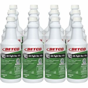 Betco+Fight+Bac+RTU+Disinfectant+-+Ready-To-Use+-+32+fl+oz+%281+quart%29+-+Fresh+Scent+-+12+%2F+Carton+-+Rinse-free%2C+Non-irritating+-+Clear
